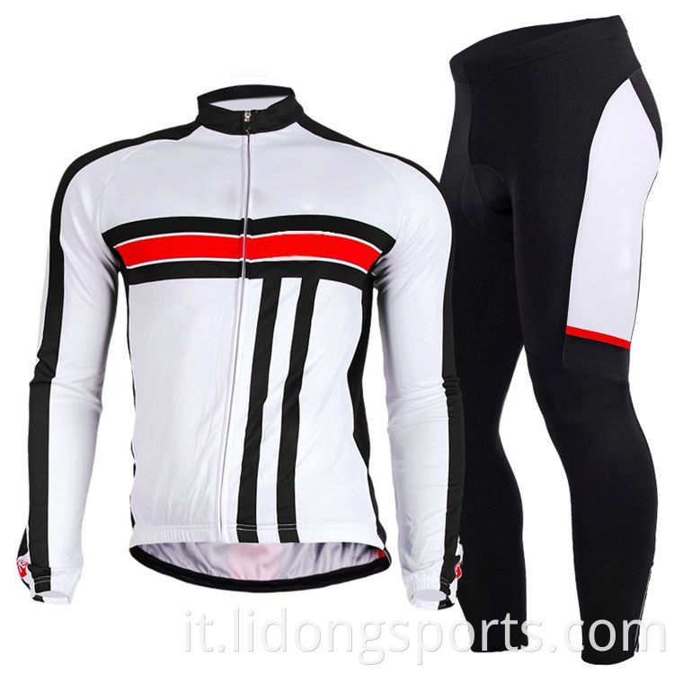 Nuova moda Fashion rapida secca secca Riflessione Cycling Suit Suit usura Jersey Cicling for Uomini